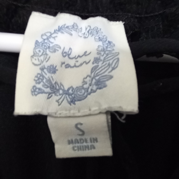 Blue rain black mini dress - Picture 13 of 14